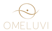 OMELUVI champagne gold orbital logo